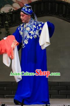 Zhuo Wenjun Chinese Peking Opera Scholar Sima Xiangru Apparels Costumes and Headpieces Beijing Opera Young Male Garment Niche Clothing