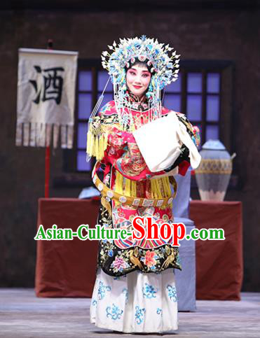 Chinese Beijing Opera Actress Zhuo Wenjun Garment Costumes and Hair Accessories Bei Feng Jin Traditional Peking Opera Diva Dress Hua Tan Apparels
