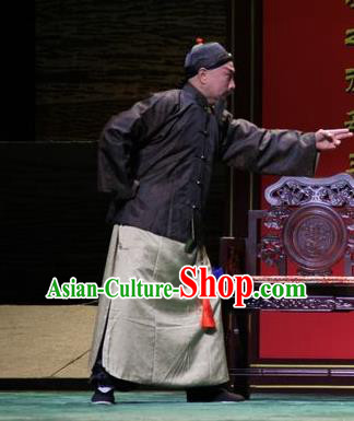 Da Sheng Kui Chinese Peking Opera Elderly Male Apparels Costumes and Headpieces Beijing Opera Merchant Garment Clothing