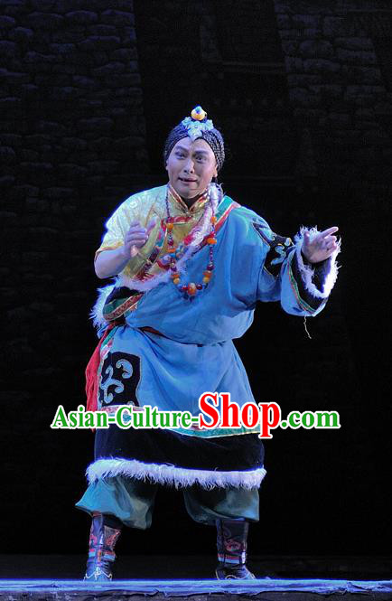 Chen Ai Luo Ding Chinese Sichuan Opera Noble Childe Apparels Costumes and Headpieces Peking Opera Young Male Garment Tibetan Prince Clothing