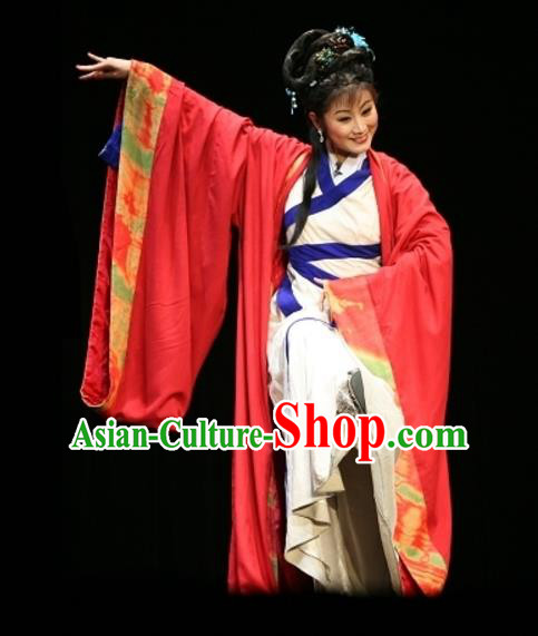 Chinese Sichuan Opera Hua Tan Pu Lan Costumes and Hair Accessories Yu Hai Kuang Chao Traditional Peking Opera Actress Dress Diva Apparels