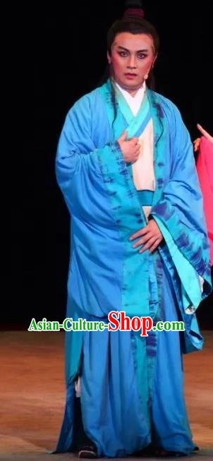 Yu Hai Kuang Chao Chinese Sichuan Opera Young Male Apparels Costumes and Headpieces Peking Opera Xiaosheng Garment Childe Clothing