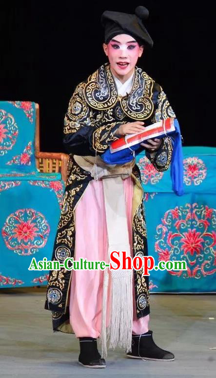 Fen Xiang Ji Chinese Sichuan Opera Figurant Apparels Costumes and Headpieces Peking Opera Wusheng Garment Martial Male Clothing