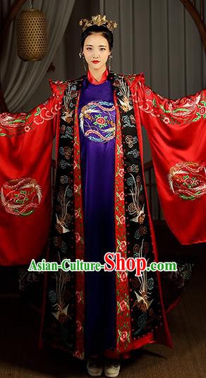 Chinese Ancient Imperial Consort Hanfu Dress Traditional Garment Song Dynasty Court Empress Historical Costumes Complete Set for Woman