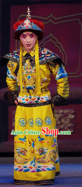 Xiang Jiuxiao Chinese Peking Opera Xiaosheng Garment Costumes and Headwear Beijing Opera Young Male Apparels Emperor Guangxu Clothing