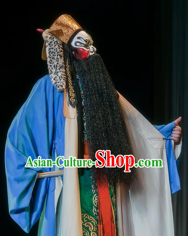 Da Hong Tai Chinese Sichuan Opera Martial Male Apparels Costumes and Headpieces Peking Opera Wusheng Garment Swordsman Xiao Fang Clothing