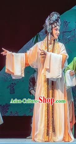 Chinese Sichuan Opera Diva Dou Suyi Garment Costumes and Hair Accessories Bao En Ji Traditional Peking Opera Hua Tan Dress Young Female Apparels