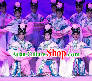 Chinese Beijing Opera Xiaodan Apparels Costumes and Headpieces Traditional Peking Opera Ma Zu Goddess Dress Garment