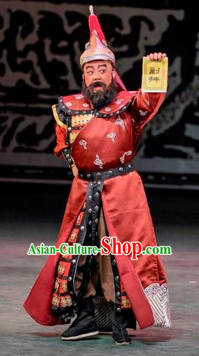 Scholar of Ba Shan Chinese Sichuan Opera General Apparels Costumes and Headpieces Peking Opera Martial Male Garment Li Youheng Clothing