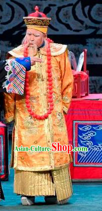 Scholar of Ba Shan Chinese Sichuan Opera Infante Apparels Costumes and Headpieces Peking Opera Lord Garment Elderly Male Clothing