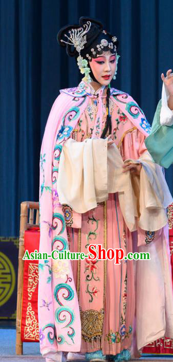 Chinese Sichuan Opera Actress Garment Costumes and Hair Accessories Gui Zhou Traditional Peking Opera Geisha Du Shiniang Dress Hua Tan Apparels