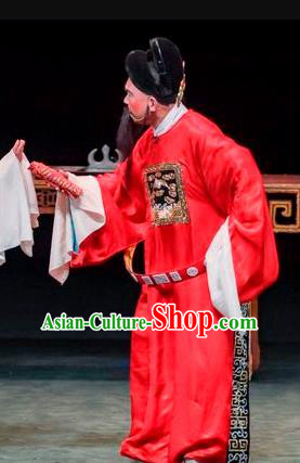 Qin Xianglian Chinese Sichuan Opera Minister Apparels Costumes and Headpieces Peking Opera Official Chen Shimei Garment Clothing