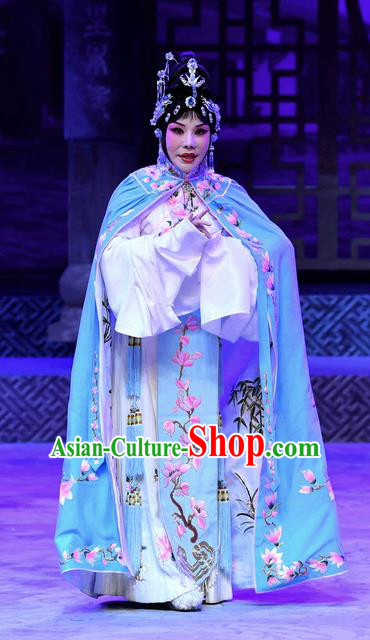 Chinese Beijing Opera Hua Tan Apparels Costumes and Headpieces Traditional Peking Opera Young Female Dress Actress Zhu Lianxiu Garment