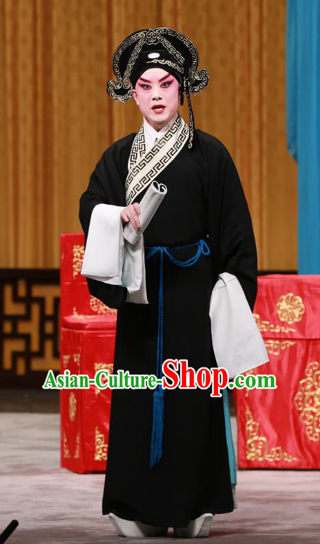 Sister Thirteen Chinese Peking Opera Scholar Garment Costumes and Headwear Beijing Opera Young Man An Ji Apparels Xiaosheng Clothing