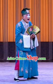 Da Ying Jie Lie Chinese Peking Opera Young Male Garment Costumes and Headwear Beijing Opera Bully Shi Wen Apparels Clown Clothing