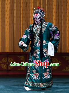 Sacrifice Zhao Shi Gu Er Chinese Peking Opera Minister Tuan Gu Garment Costumes and Headwear Beijing Opera Martial Male Apparels Clothing