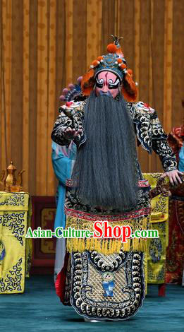 Sacrifice Zhao Shi Gu Er Chinese Peking Opera General Garment Costumes and Headwear Beijing Opera Elderly Male Wei Jiang Apparels Clothing