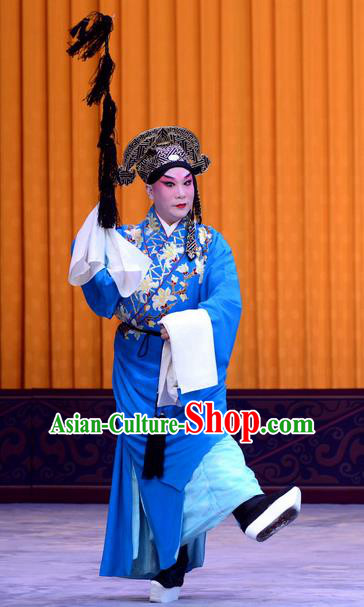 Chun Qiu Pei Chinese Peking Opera Scholar Li Chunfa Garment Costumes and Headwear Beijing Opera Niche Apparels Young Male Clothing