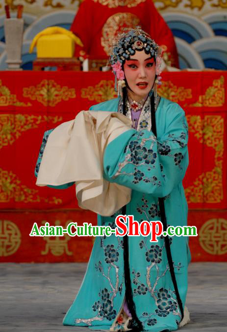 Chinese Beijing Opera Diva Apparels Costumes and Headdress Chen Sanliang Pa Tang Traditional Peking Opera Hua Tan Dress Courtesan Li Shuping Garment