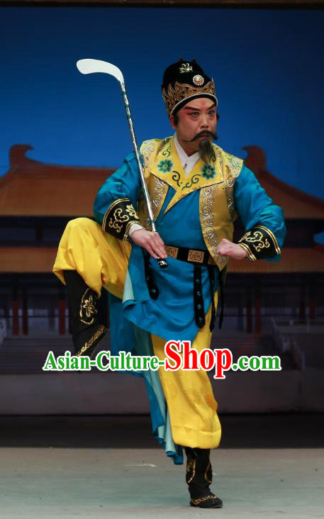 Chinese Peking Opera Official Zhen Guan Flourishing Age Garment Costumes and Headwear Beijing Opera Minister Zhangsun Wuji Clothing Apparels