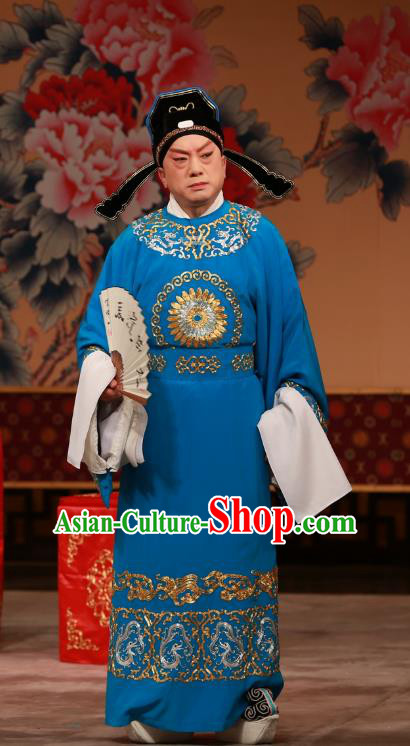 You Sisters in the Red Chamber Chinese Peking Opera Xiaosheng Garment Costumes and Headwear Beijing Opera Scholar Apparels Niche Jia Lian Clothing