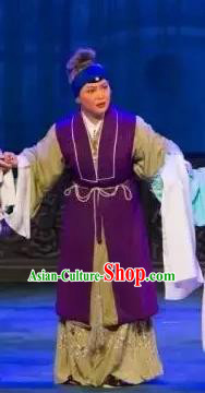 Chinese Beijing Opera Pantaloon Apparels Costumes and Headdress Anecdote of Wu Zetian Traditional Peking Opera Elderly Dame Dress Garment