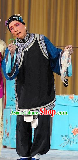 Chinese Beijing Opera Old Woman Apparels Costumes and Headdress Fa Men Temple Traditional Peking Opera Female Matchmaker Dress Pantaloon Garment