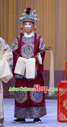Number One Scholar Matchmaker Chinese Peking Opera Figurant Garment Costumes and Headwear Beijing Opera Apparels Court Eunuch Clothing
