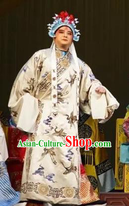 Number One Scholar Matchmaker Chinese Peking Opera Young Male Garment Costumes and Headwear Beijing Opera General Apparels Takefu Yang Yanzhao Clothing