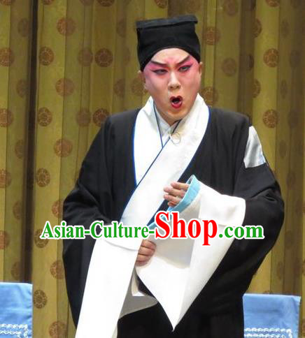 Jin Yunu Chinese Bangzi Opera Poor Scholar Mo Ji Apparels Costumes and Headpieces Traditional Hebei Clapper Opera Young Male Garment Beggar Clothing