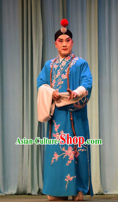 Da Jin Zhi Chinese Shanxi Opera Xiaosheng Apparels Costumes and Headpieces Traditional Jin Opera Prince Guo Ai Garment Young Male Clothing