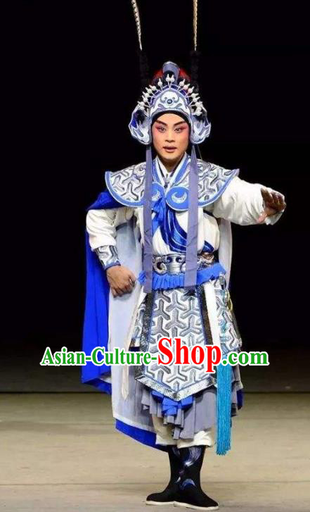 Xiong Guan Niang Zi Chinese Shanxi Opera Young Male Apparels Costumes and Headpieces Traditional Jin Opera Wusheng Garment General Clothing