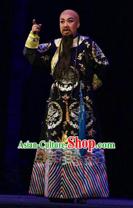 Da Qing Yu Shi Chinese Shanxi Opera Qing Dynasty Censor Liang Zhongjing Apparels Costumes and Headpieces Traditional Jin Opera Official Garment Royal Highness Clothing