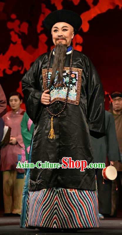 Da Qing Yu Shi Chinese Shanxi Opera Qing Dynasty Minister Apparels Costumes and Headpieces Traditional Jin Opera Official Garment Censor Liang Zhongjing Clothing