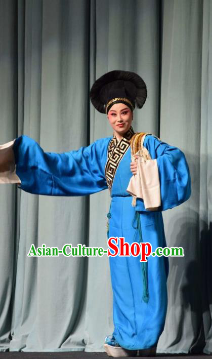 Fifteen Strings of Cash Chinese Shanxi Opera Xiaosheng Apparels Costumes and Headpieces Traditional Jin Opera Scholar Garment Niche Clothing