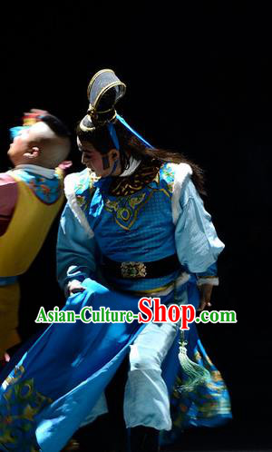 Ba Ersi Yu Shi Chinese Shanxi Opera Young Male Ahmed Apparels Costumes and Headpieces Traditional Jin Opera Xiaosheng Garment Prince Clothing