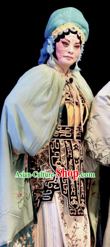 Chinese Jin Opera Empress Zhong Wuyan Garment Costumes and Headdress Traditional Shanxi Opera Actress Apparels Young Female Dress