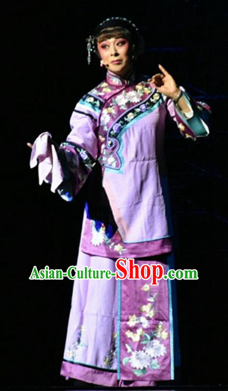 Chinese Jin Opera Rich Mistress Garment Costumes and Headdress Wang Jia Da Yuan Traditional Shanxi Opera Young Female Dress Actress Apparels