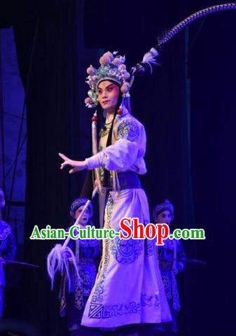 Lu Hua River Chinese Shanxi Opera Takefu Xue Yinglong Apparels Costumes and Headpieces Traditional Jin Opera Martial Male Garment Wusheng Clothing