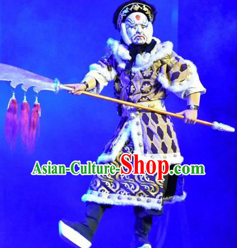 Mulan Joins the Army Chinese Shanxi Opera Soldier Apparels Costumes and Headpieces Traditional Jin Opera Takefu Garment Martial Male Wusheng Clothing