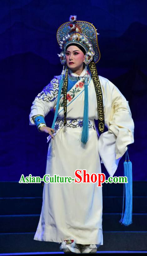 Mulan Joins the Army Chinese Shanxi Opera Takefu Apparels Costumes and Headpieces Traditional Jin Opera Wusheng Garment Martial Male Hua Mulan Clothing