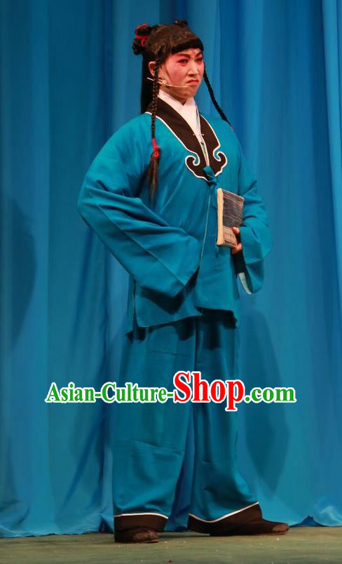 Chun Jiang Yue Chinese Shanxi Opera Wa Wa Sheng Apparels Costumes and Headpieces Traditional Jin Opera Young Boy Garment Liu Bao Clothing