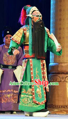 Fenyang King Chinese Shanxi Opera General Apparels Costumes and Headpieces Traditional Jin Opera Soldier Garment Wusheng Clothing