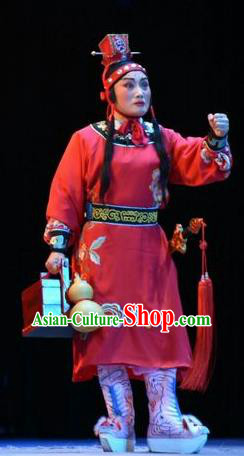 Fenyang King Chinese Shanxi Opera Young Boy Apparels Costumes and Headpieces Traditional Jin Opera Wa Wa Sheng Garment Niche Clothing