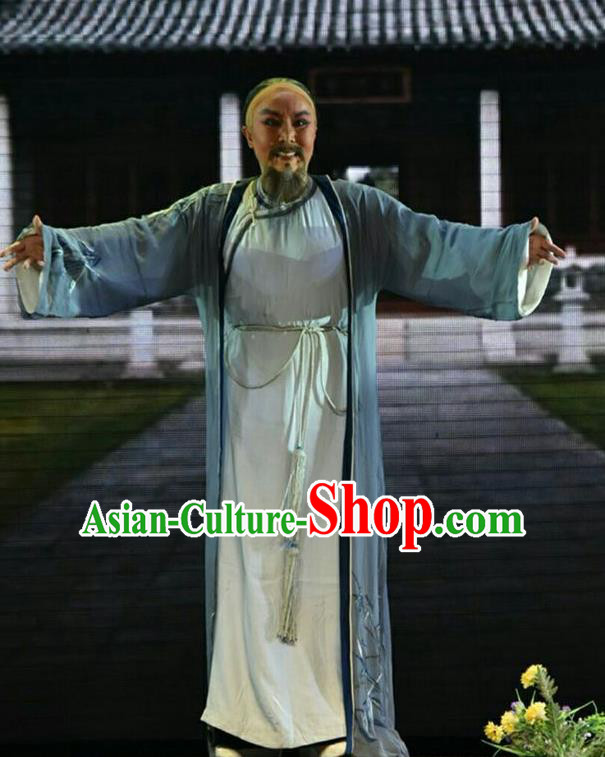 He Qing Hai Yan Chinese Shanxi Opera Elderly Male Apparels Costumes and Headpieces Traditional Jin Opera Garment Qing Dynasty Governor Li Yumei Clothing