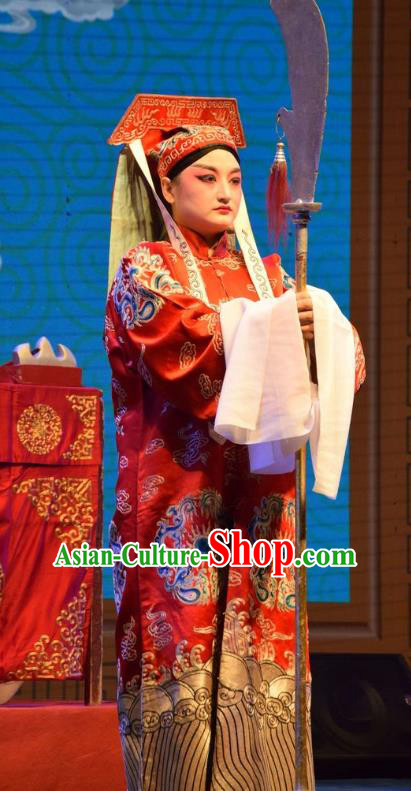 The Butterfly Chalice Chinese Shanxi Opera Figurant Apparels Costumes and Headpieces Traditional Jin Opera Imperial Bodyguard Garment Official Clothing