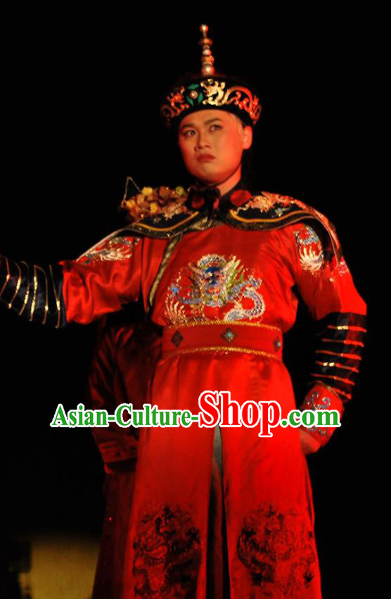 Shao Nian Tian Zi Chinese Qu Opera Infante Apparels Costumes and Headpieces Traditional Beijing Opera Qing Dynasty Prince Bogor Garment Xiaosheng Clothing