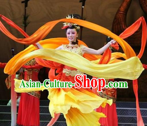 Chinese Han Opera Dance Lady Garment Costumes and Headdress You Meng Yi Guan Traditional Hubei Hanchu Opera Xiaodan Apparels Young Female Dress