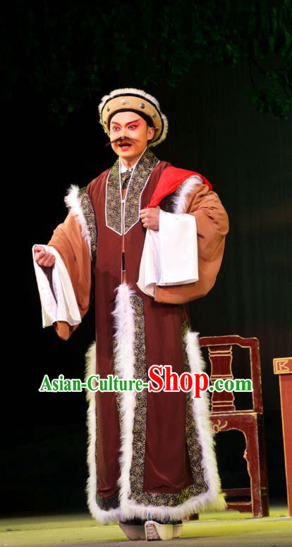 Chun Niang Qu Chinese Hubei Hanchu Opera Merchant Apparels Costumes and Headpieces Traditional Han Opera Garment Xue Kaixian Clothing