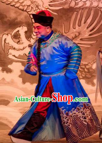 Prince Rui and Concubine Zhuang Chinese Guangdong Opera Palace Servant Apparels Costumes and Headpieces Traditional Cantonese Opera Garment Qing Dynasty Eunuch Clothing